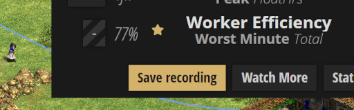 CA:DE Recording save button