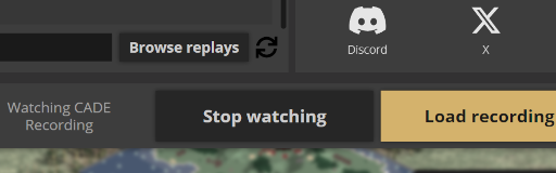 CA:DE Recording stop button